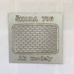 Laserový doplněk - Mřížka chladiče Škoda 706 stříbrná-AK-modely 